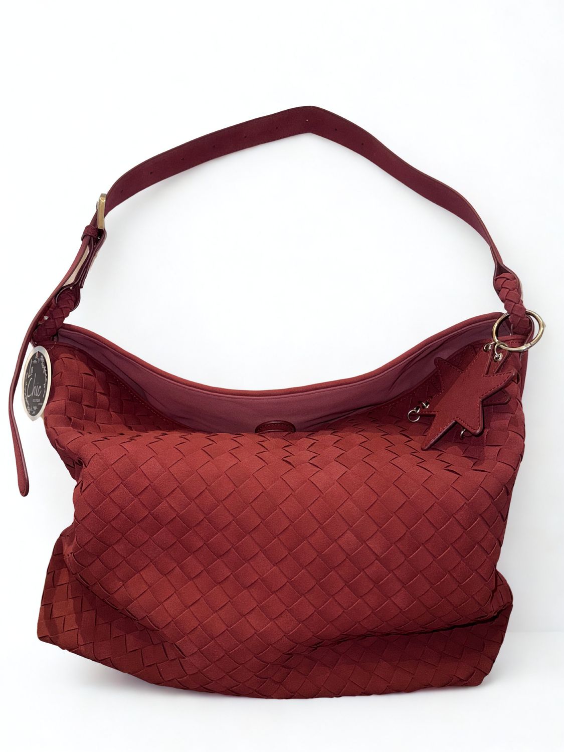 Woven Handbag w/ Magnet Clasp