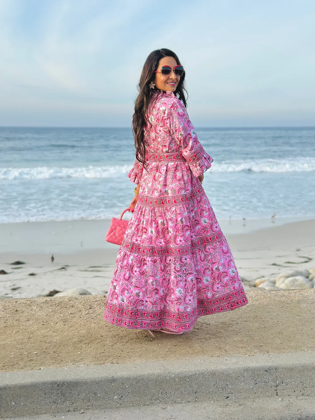 Brisara: Kim Maxi Dress Pink Paradise