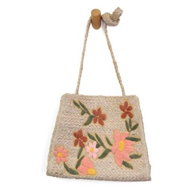 Joy Susan:Multi Embro Daisy ZoeJute Crossbody