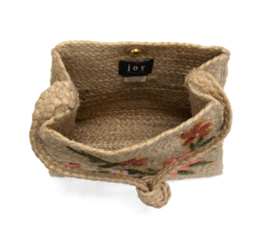 Joy Susan:Multi Embro Daisy ZoeJute Crossbody
