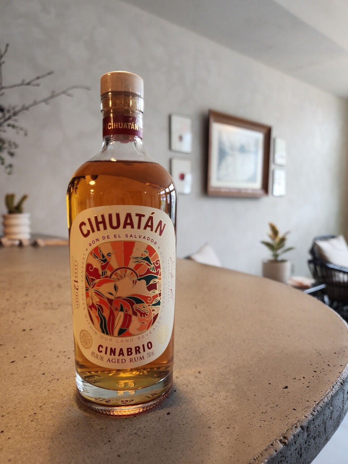 Cihuatan Distillery Aged Cinabrio Rum 12-Year