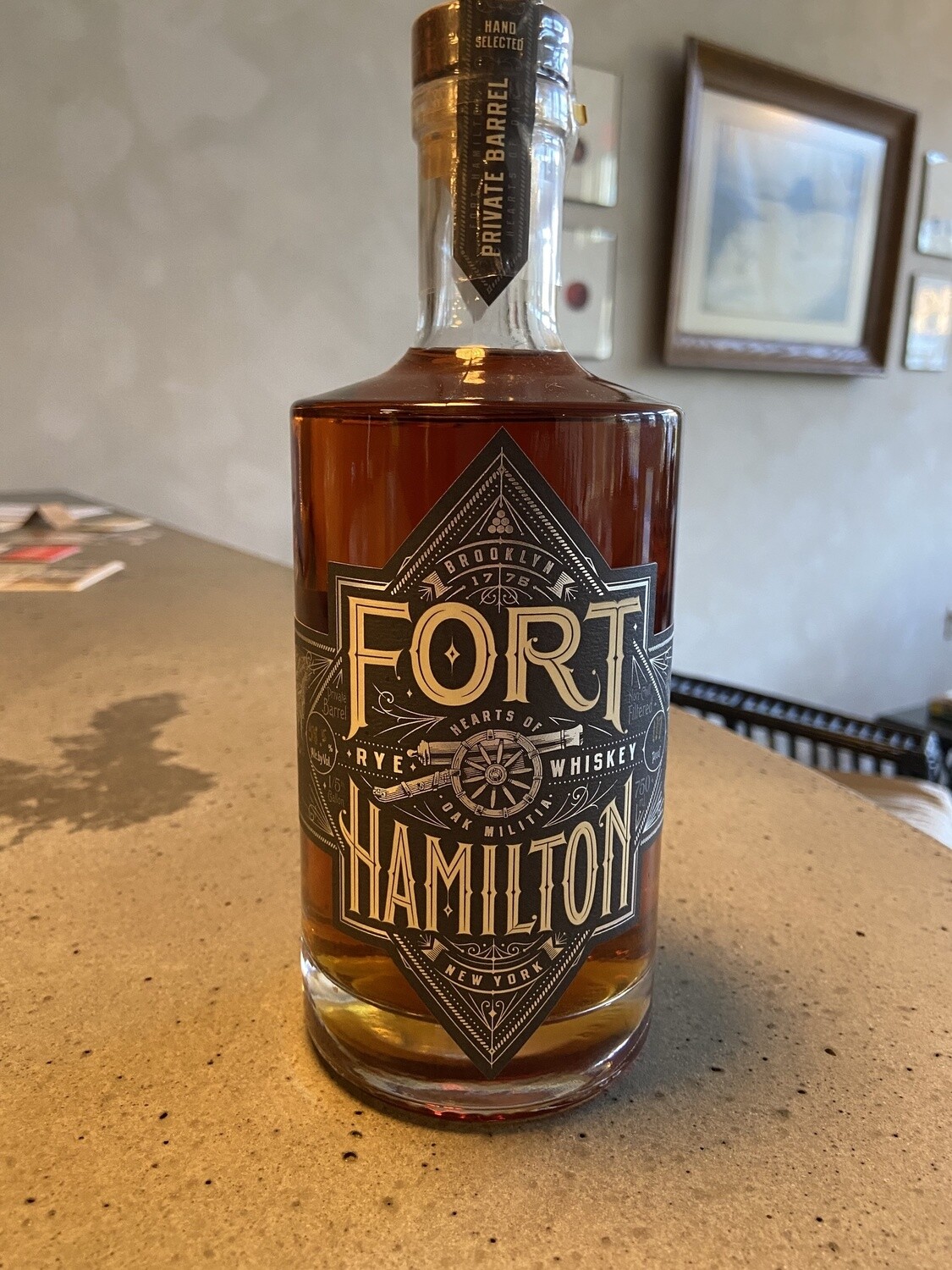 Fort Hamilton Private Barrell Rye Whiskey 750 ml