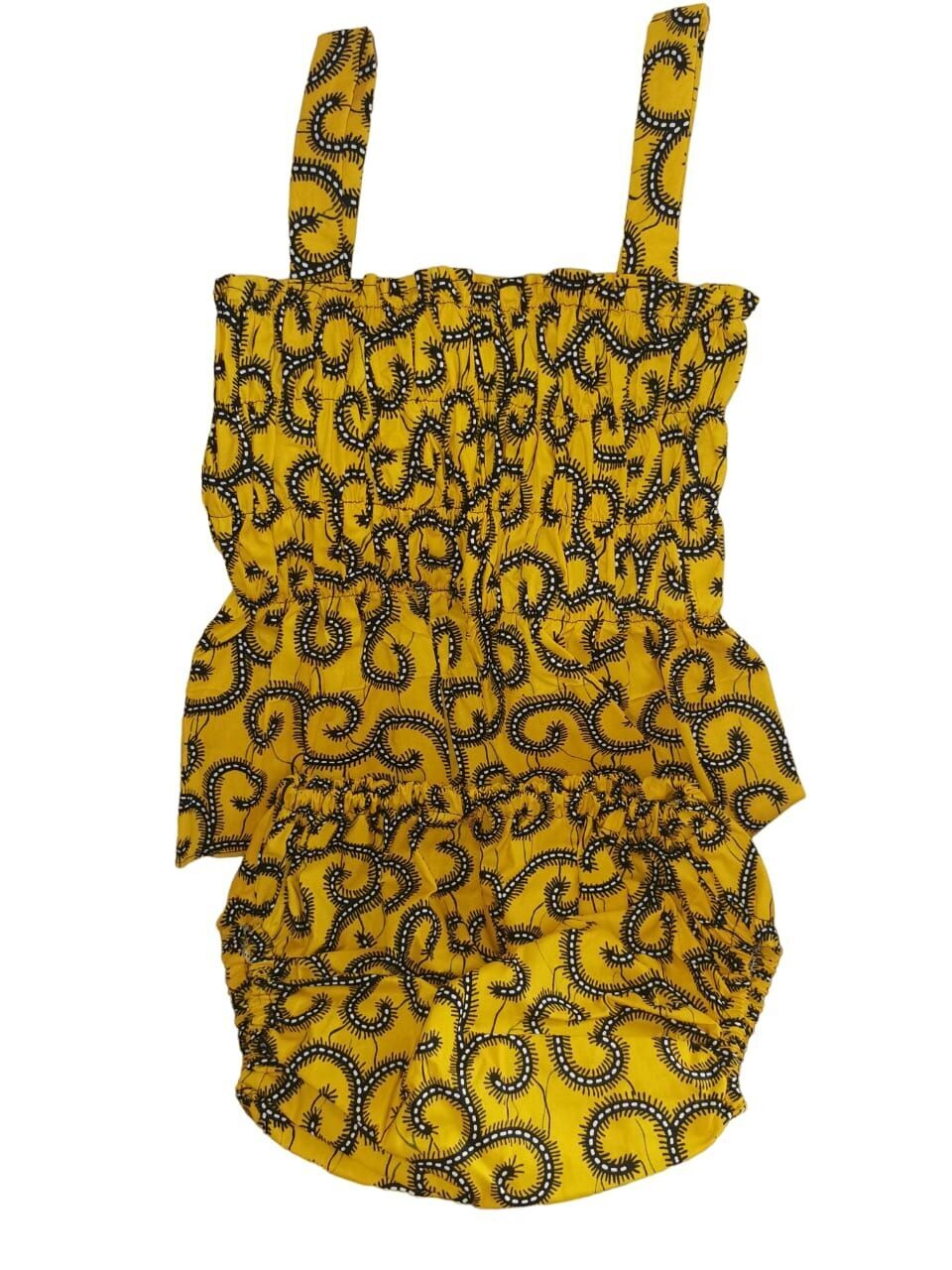 Ensemble Culotte + Haut en wax - Bébé 9 mois