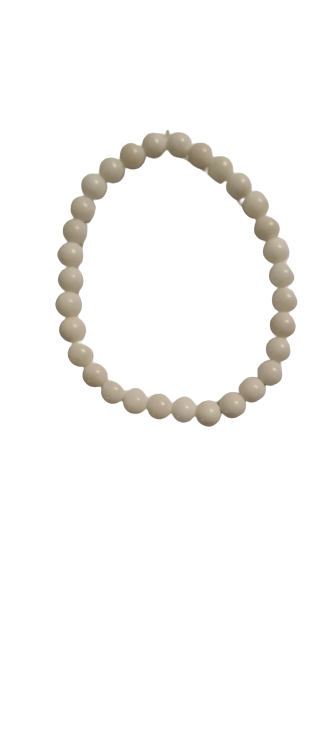Strahlenschutzarmband Jade weiß