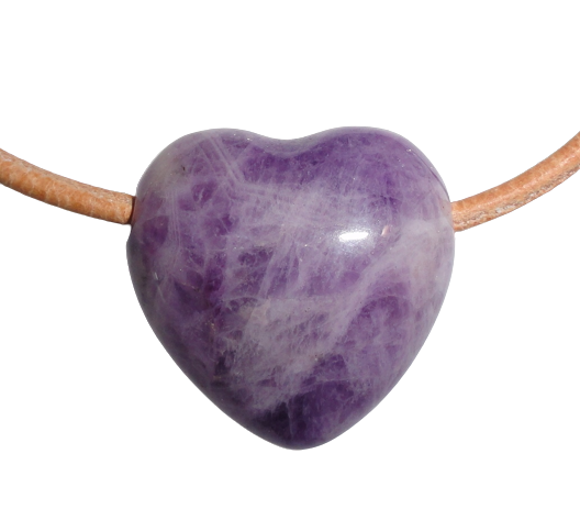 Strahlenschutzanhänger Amethyst Herz