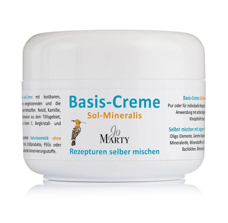 Basiscreme SOL MINERALIS, 
Jo Marty
Grundlage für individuelle Rezepturen