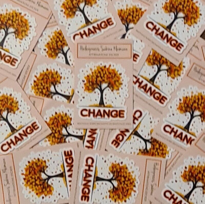 Affirmationssticker Change