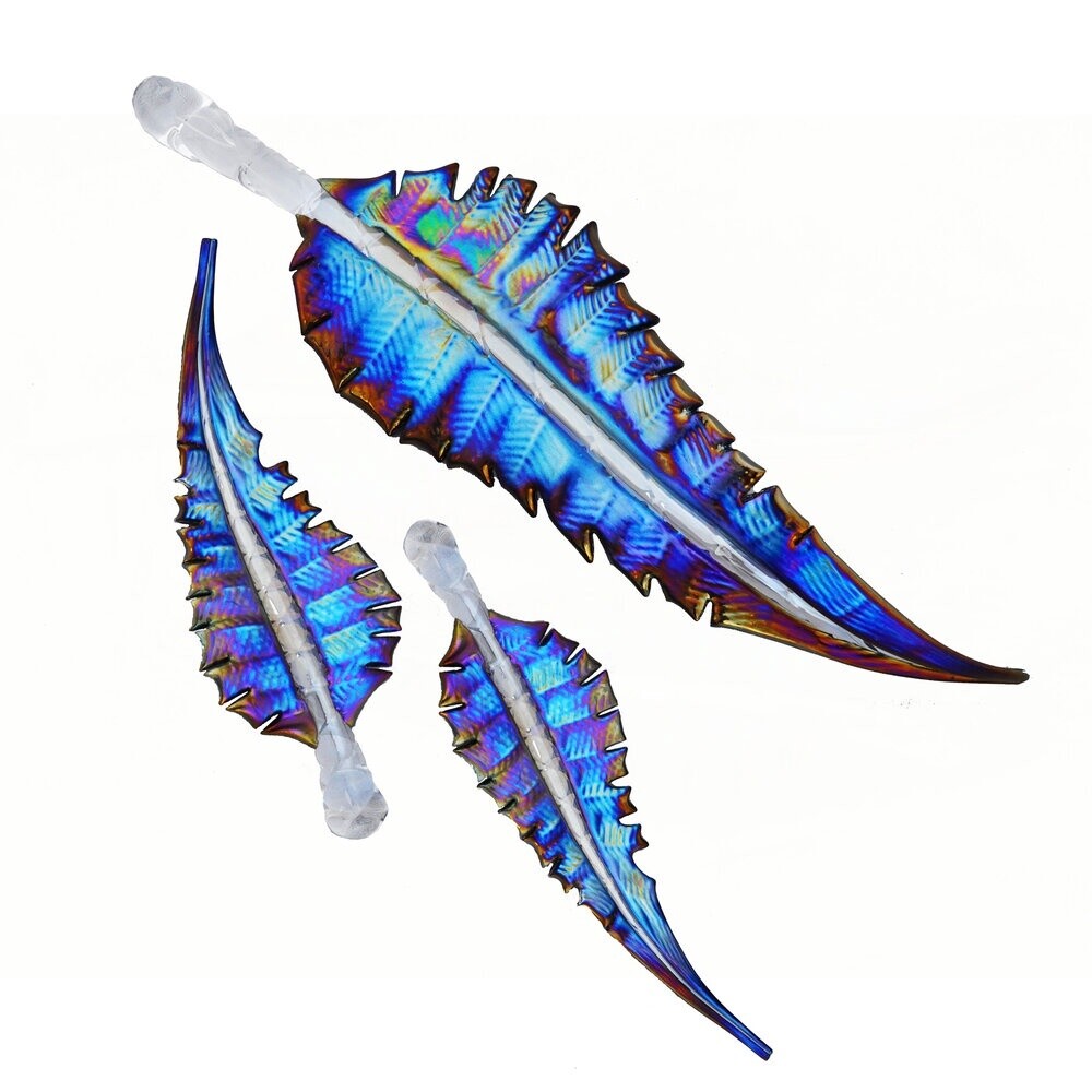 Iridescent Feather Trio