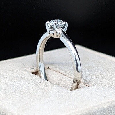 Diamond 4-Prong Solitaire (.42ct) 14KW