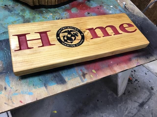Medium Home Marine Wood Sign