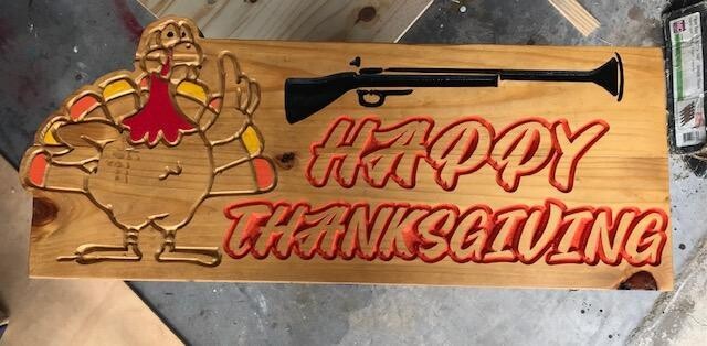 Holiday Yard Wood Sign