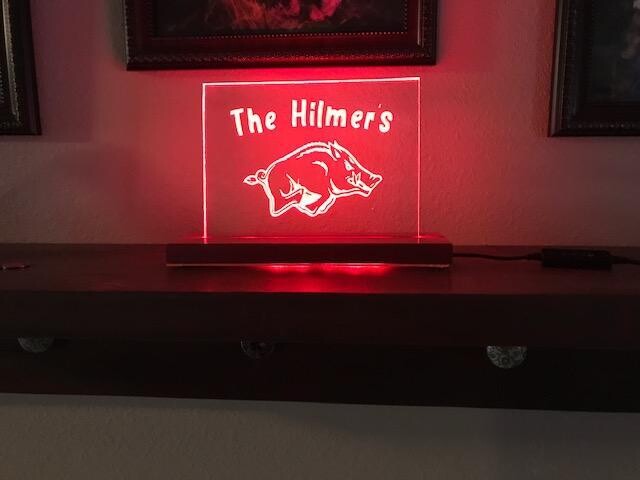 LED Case Acrylic Light Up Desk Display