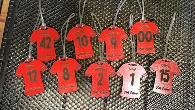 Team Bag Tags (softball, baseball, soccer, etc) (group based off 11)