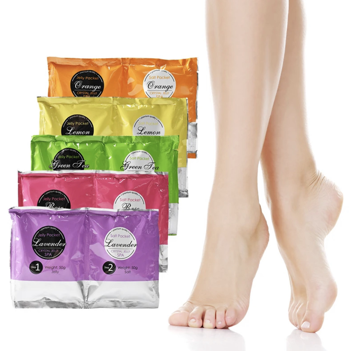 Gelée Spa Pédicure exfoliant doux, la paire!