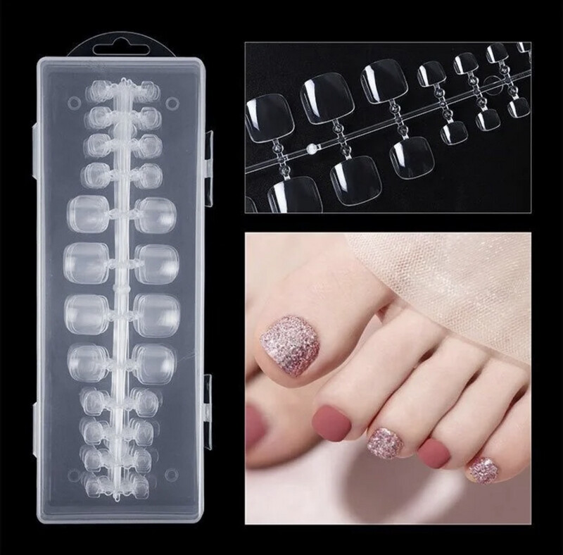 Capsule pied transparent