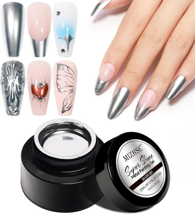 Gel chrome métallique