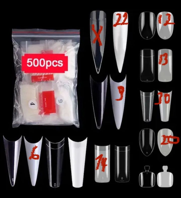 Capsule plastique 500pcs