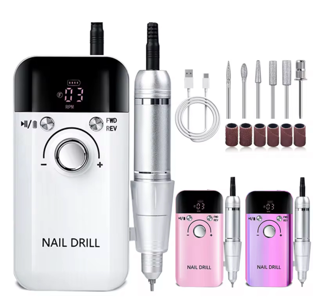 Ponceuse Électrique Rechargeable