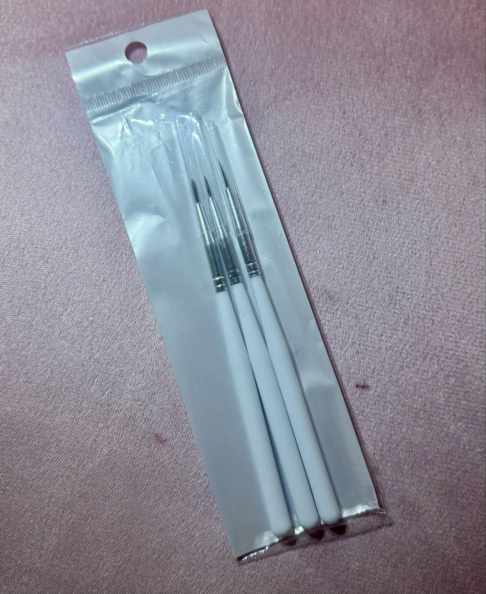 Brosse Nail Art Blanc Set3