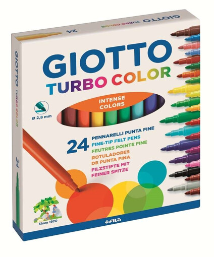 Colori pennarelli Turbocolor Giotto da 24