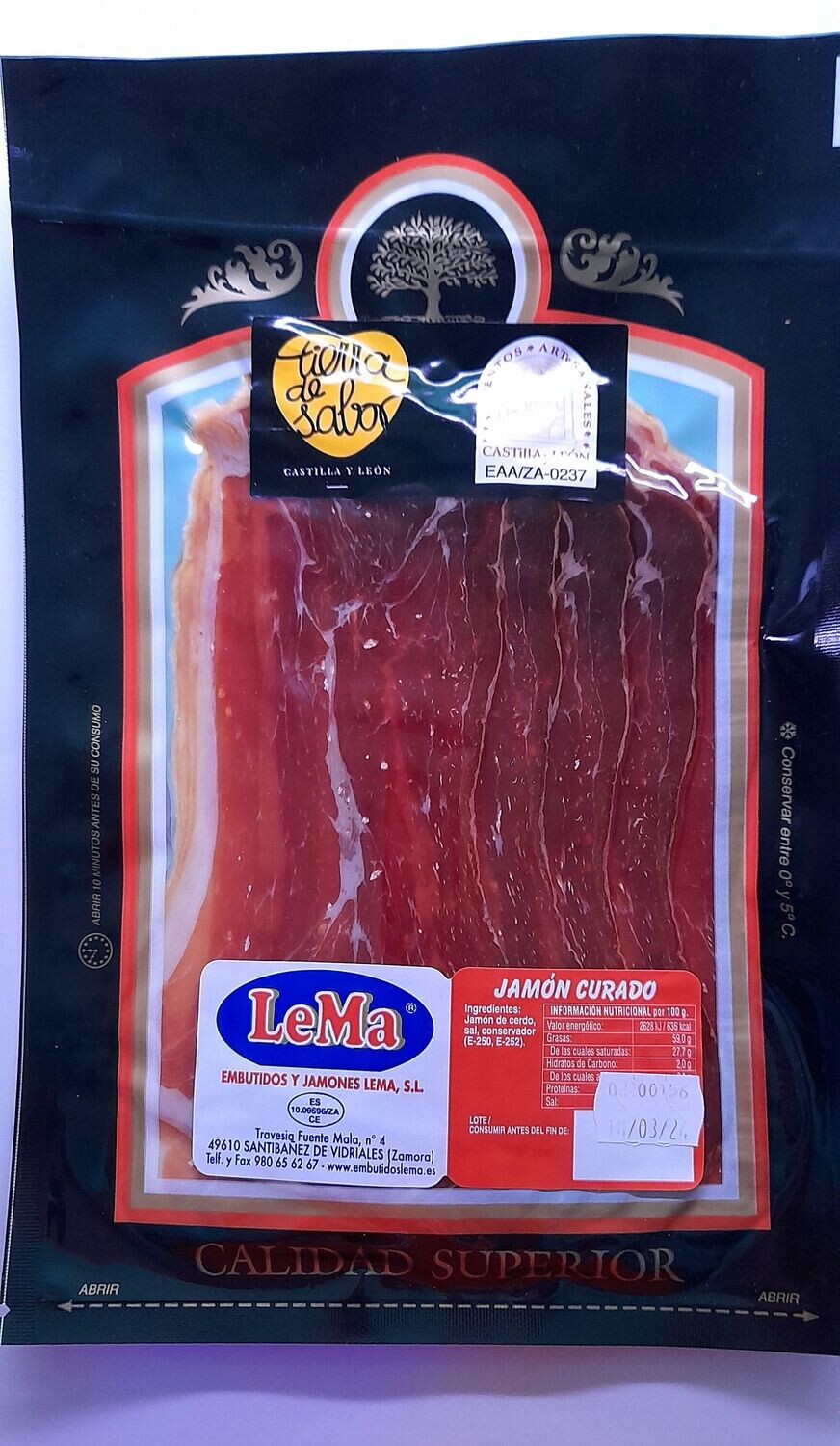 JAMON CURADO LONCHAS
