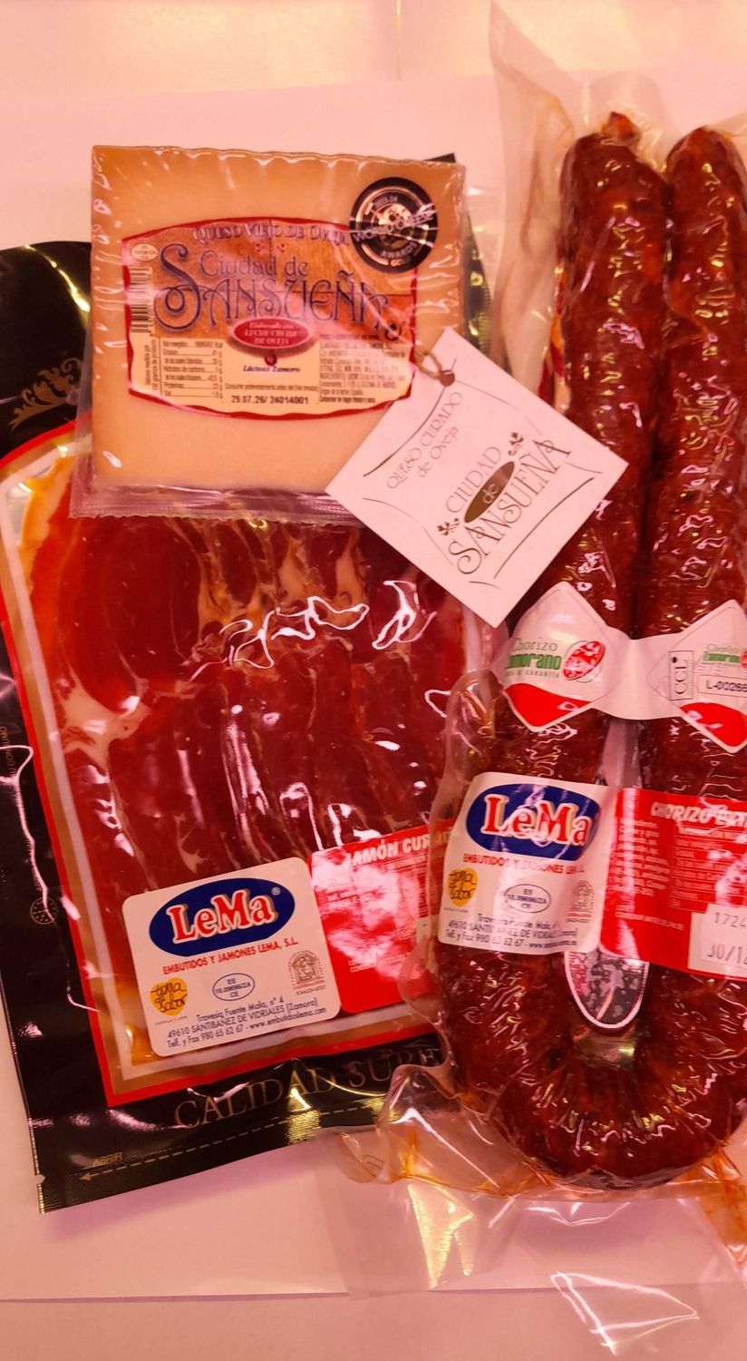 CHORIZO ZAMORANO + JAMON LONCHAS + QUESO OVEJA
