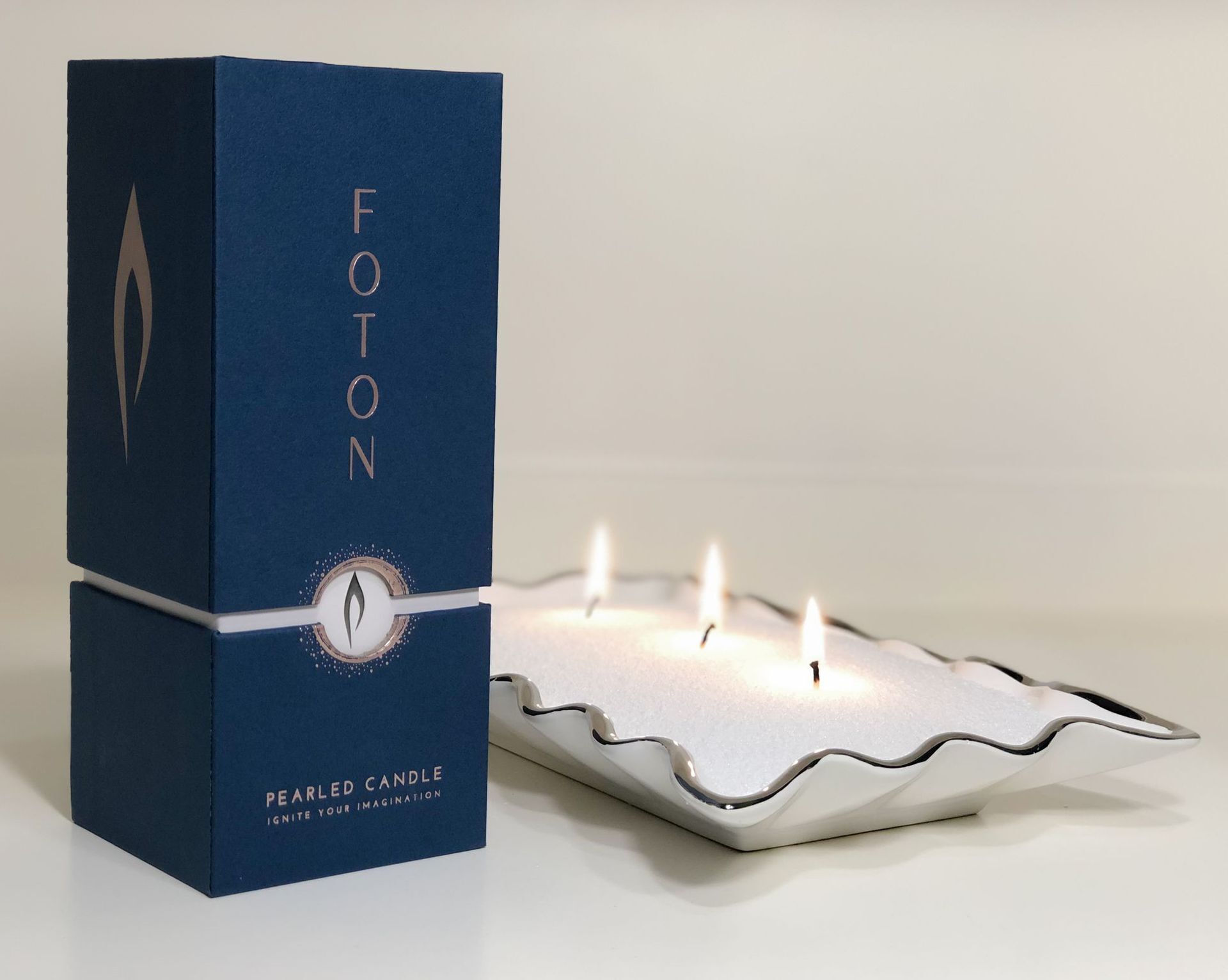 Foton Pearled Candle, Dreamy Dunes, new