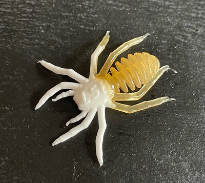 Die Spinne 3,5cm (Weiß Glow)