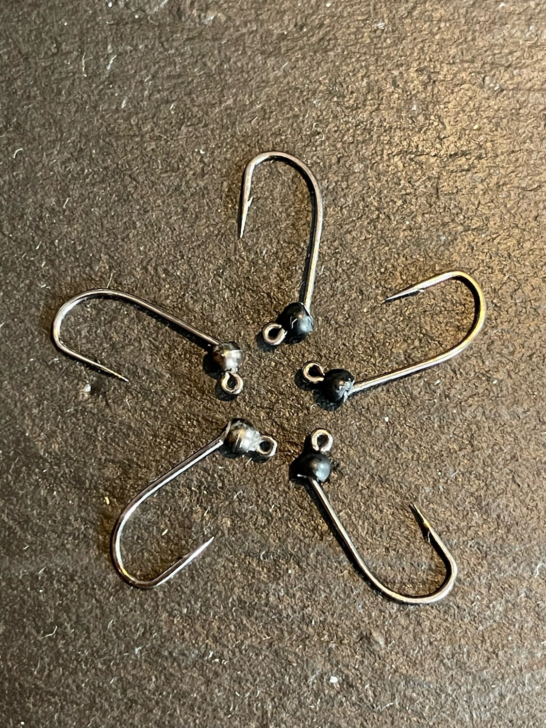 Haken 6er Hends (3,5mm Tungsten, mix Color Gunmetal-Black)