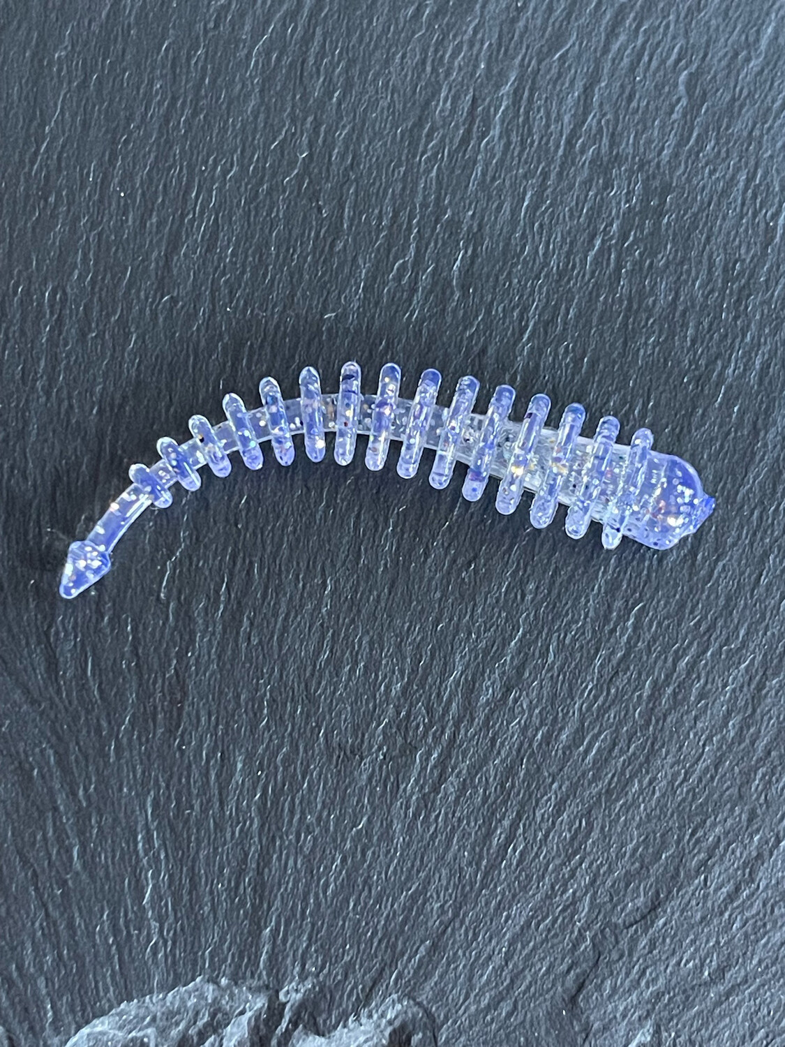 Minisnake 6cm (Transparent UV Silberflakes)