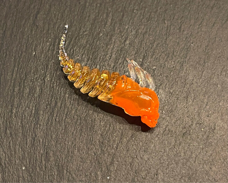 Skully 45mm Orange Goldglitter UV aktiv