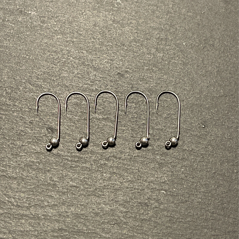 UL Jigs VMC 4er 3,3mm Nickelperle Silber