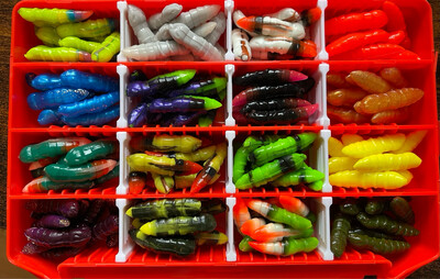 Trout Mag 34mm Box 16 Farben á 10 Köder
