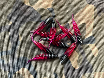 UL Troutworm 50mm Schwarz Lila UL Troutworm 50mm Schwarz Lila