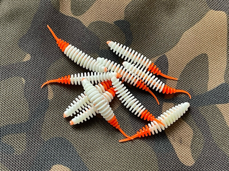 UL Troutworm 50mm Weiß Orange