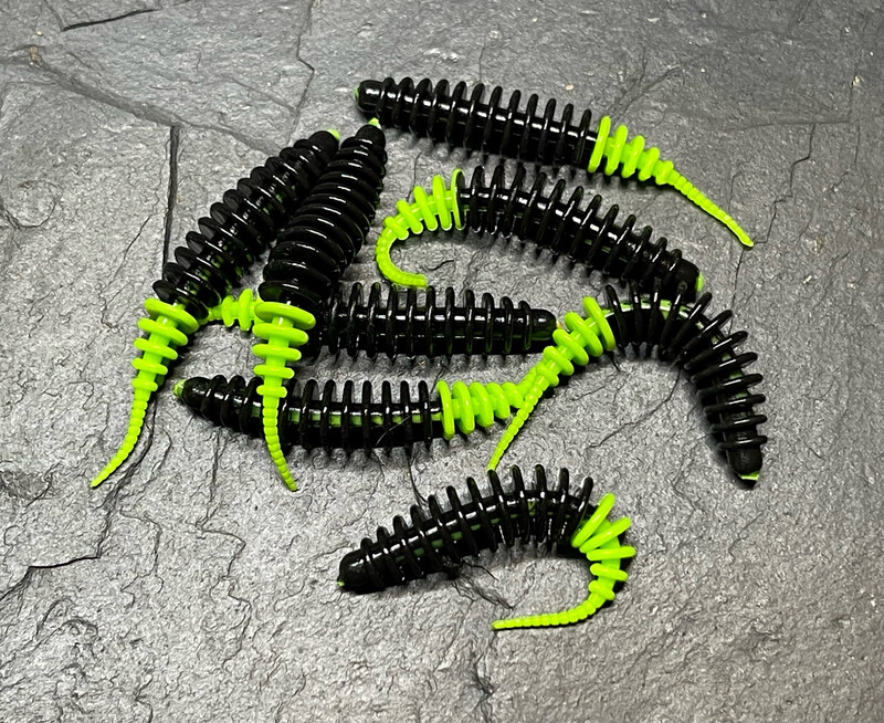 UL Troutworm 50mm Schwarz Grün