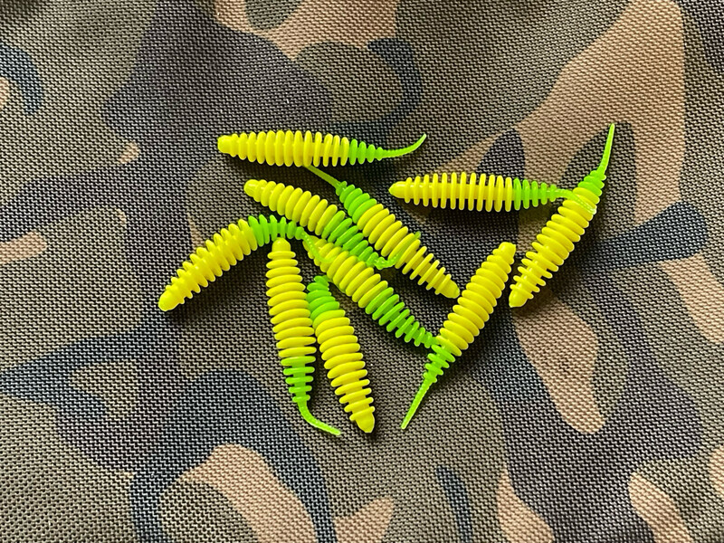 UL Troutworm 50mm Gelb Grün