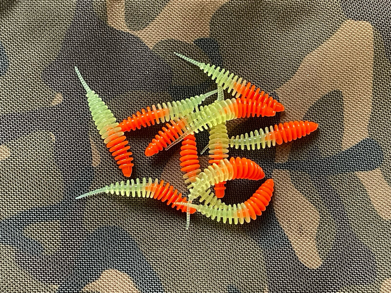 UL Troutworm 50mm Orange Transparent