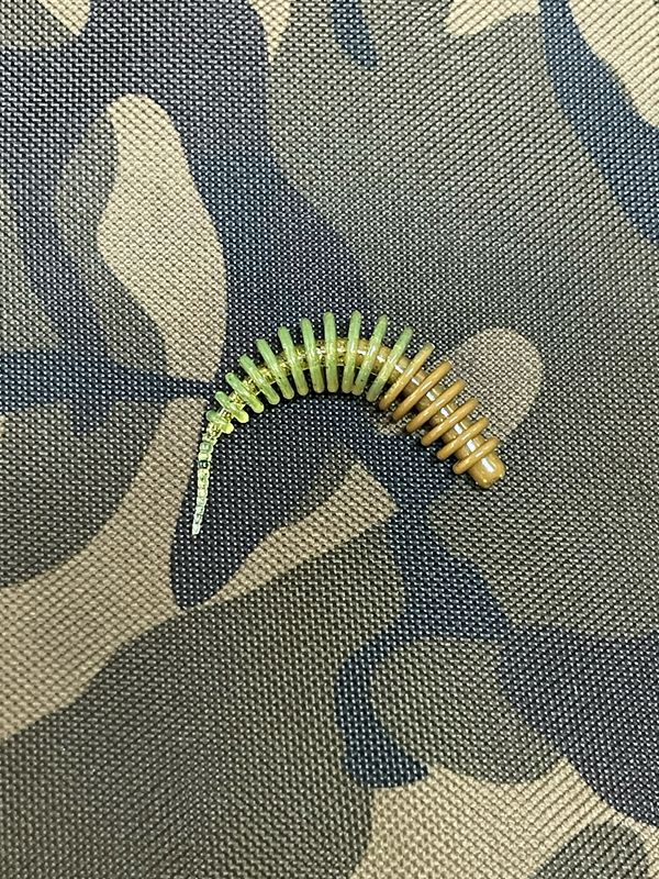 UL Troutworm 6,5cm Braun Grün Glitter