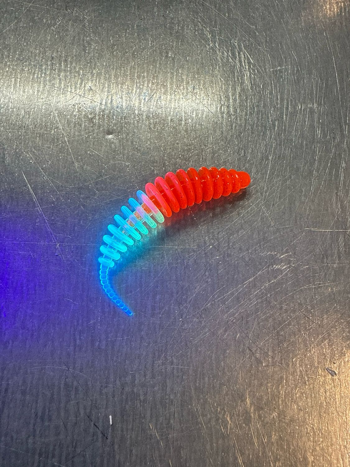 UL Troutworm 6,5cm (Orange Magic UV)