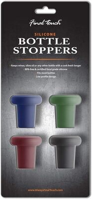 Silicone Bottle Stoppers 4 pack