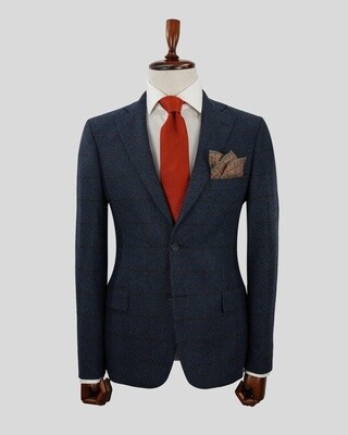 Blue Brown Big Check Flannel Jacket