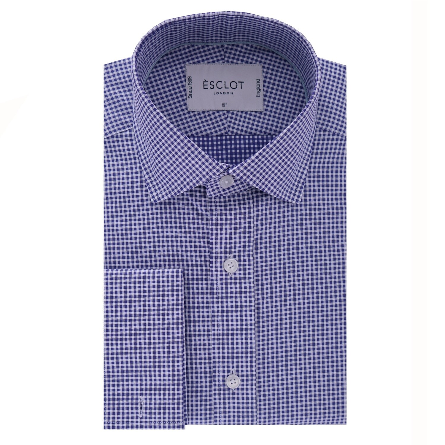 Blue Gingham Casual Shirt