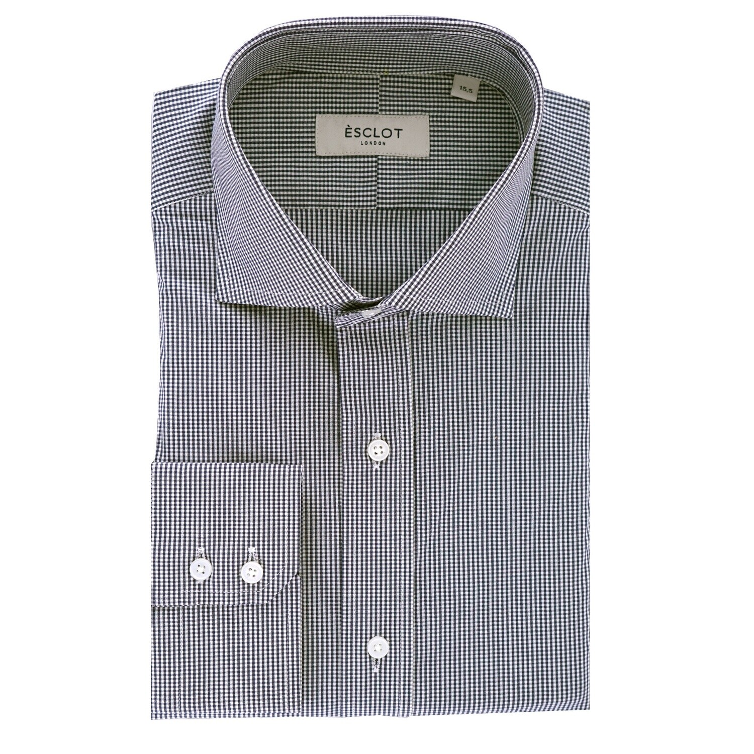 Blue Micro Check Shirt