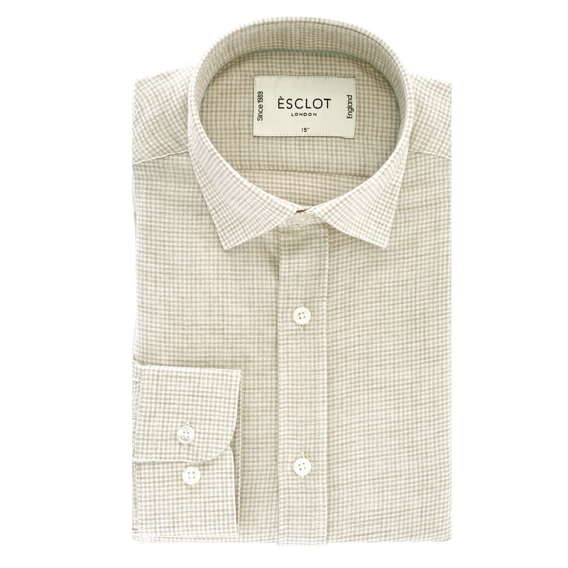 Casual Brown Check Shirt