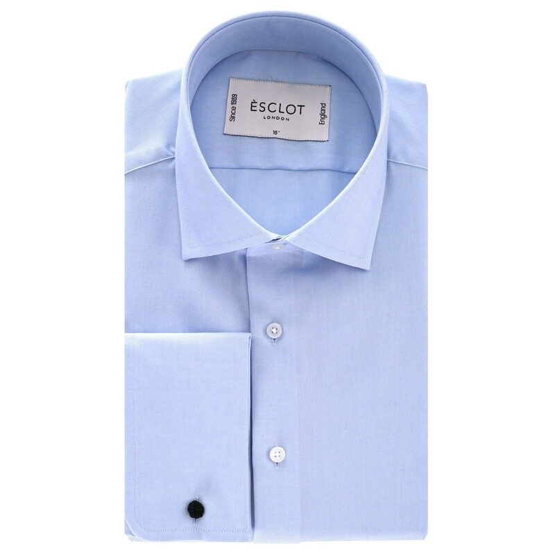 Sky Blue Non-Iron Oxford Shirt With Knots