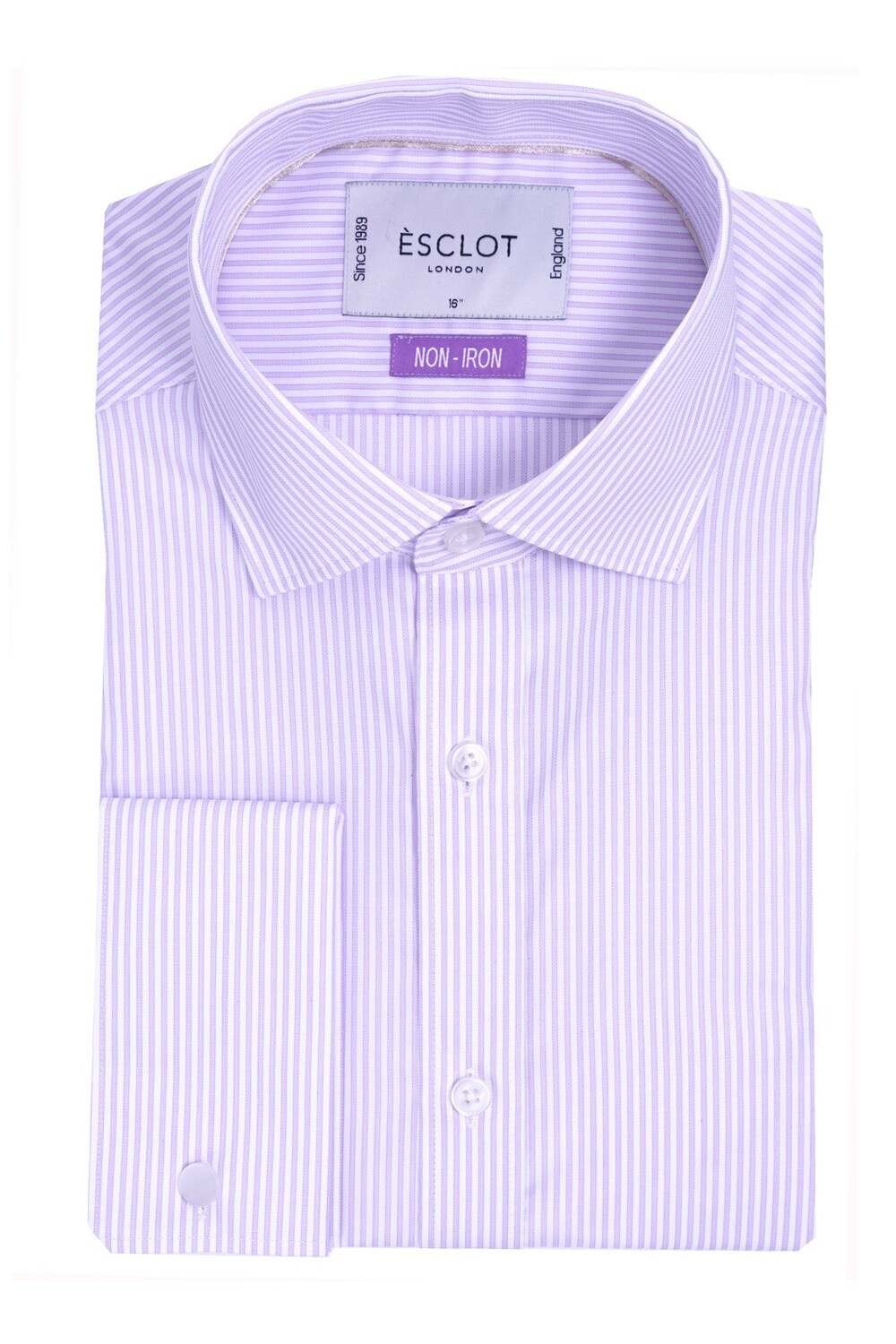 Non-Iron Lilac Stripe Shirt