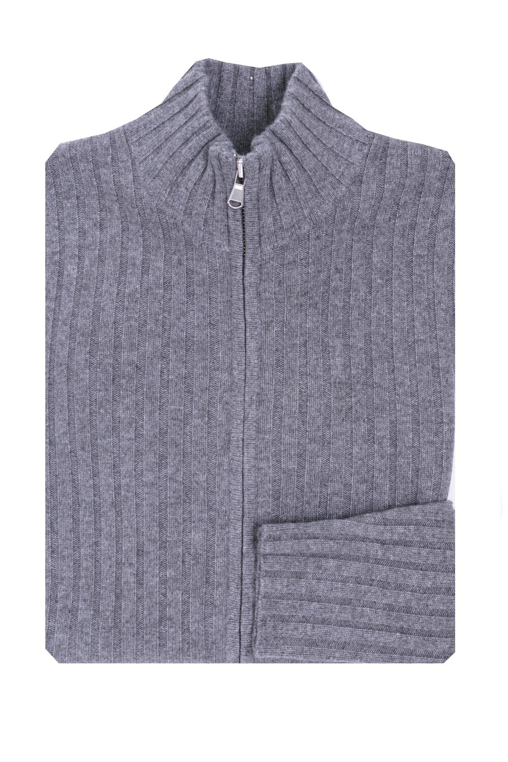 Grey Lona Scott Cashmere Stripe Cardigan