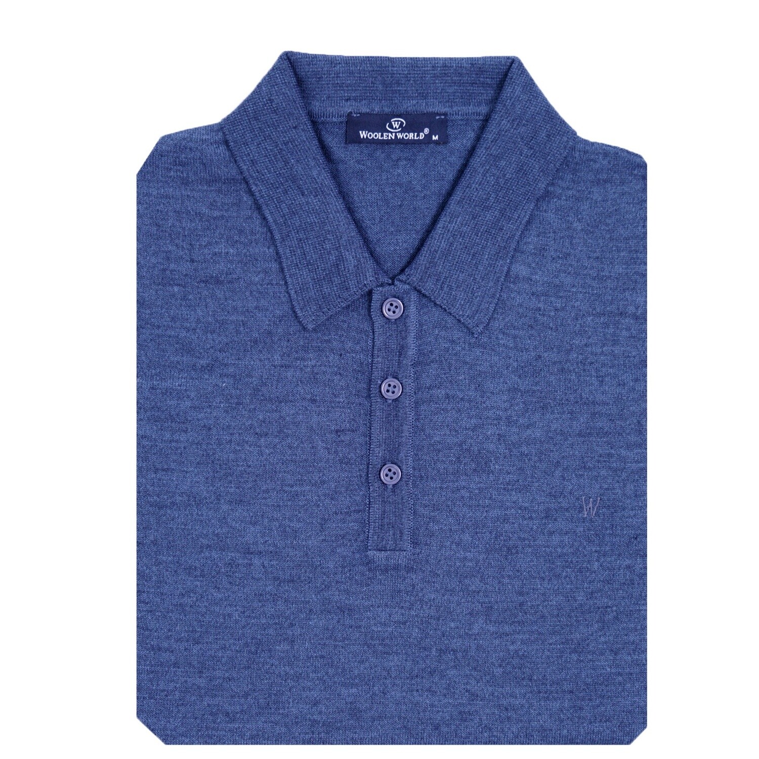 Petrol Blue Polo Neck
