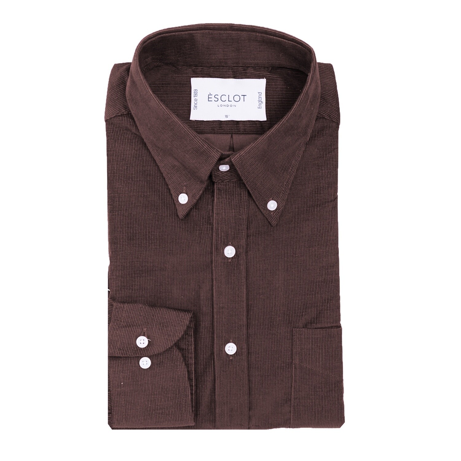 Brown Corduroy Button Down Shirt